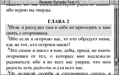 Russian Synodal Text screenshot